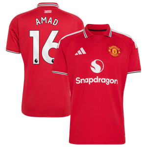 Maillot Domicile Manchester United adidas 2026-27 avec flocage Amad 16, vue 2