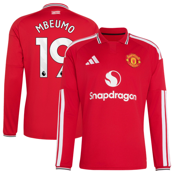 Maillot Domicile Manchester United adidas 2026-27 - Manches longues avec flocage Mbeumo 19