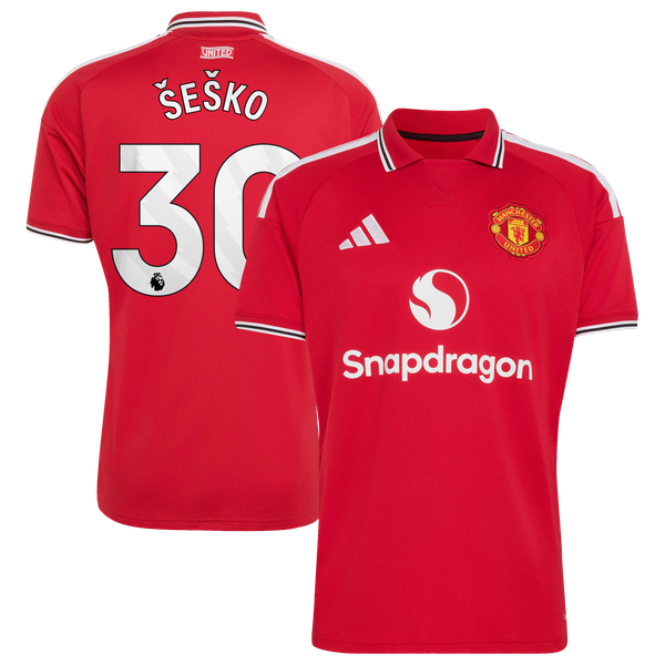 Maillot Domicile Manchester United adidas 2026-27 avec flocage Šeško 30