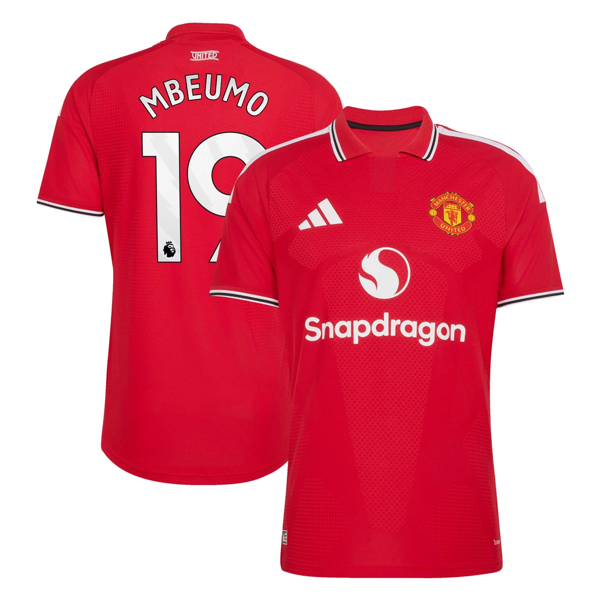Maillot Domicile Manchester United adidas Authentic 2026-27 avec flocage Mbeumo 19