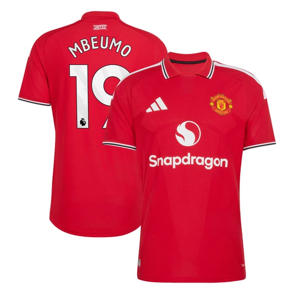 Maillot Domicile Manchester United adidas Authentic 2026-27 avec flocage Mbeumo 19