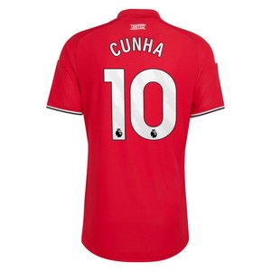 Maillot Domicile Manchester United adidas Authentic 2026-27 avec flocage Cunha 10, vue 4