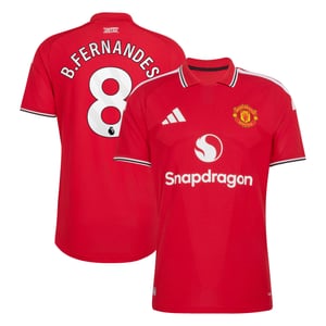 Maillot Domicile Manchester United adidas Authentic 2026-27 avec flocage B.Fernandes 8, vue 1