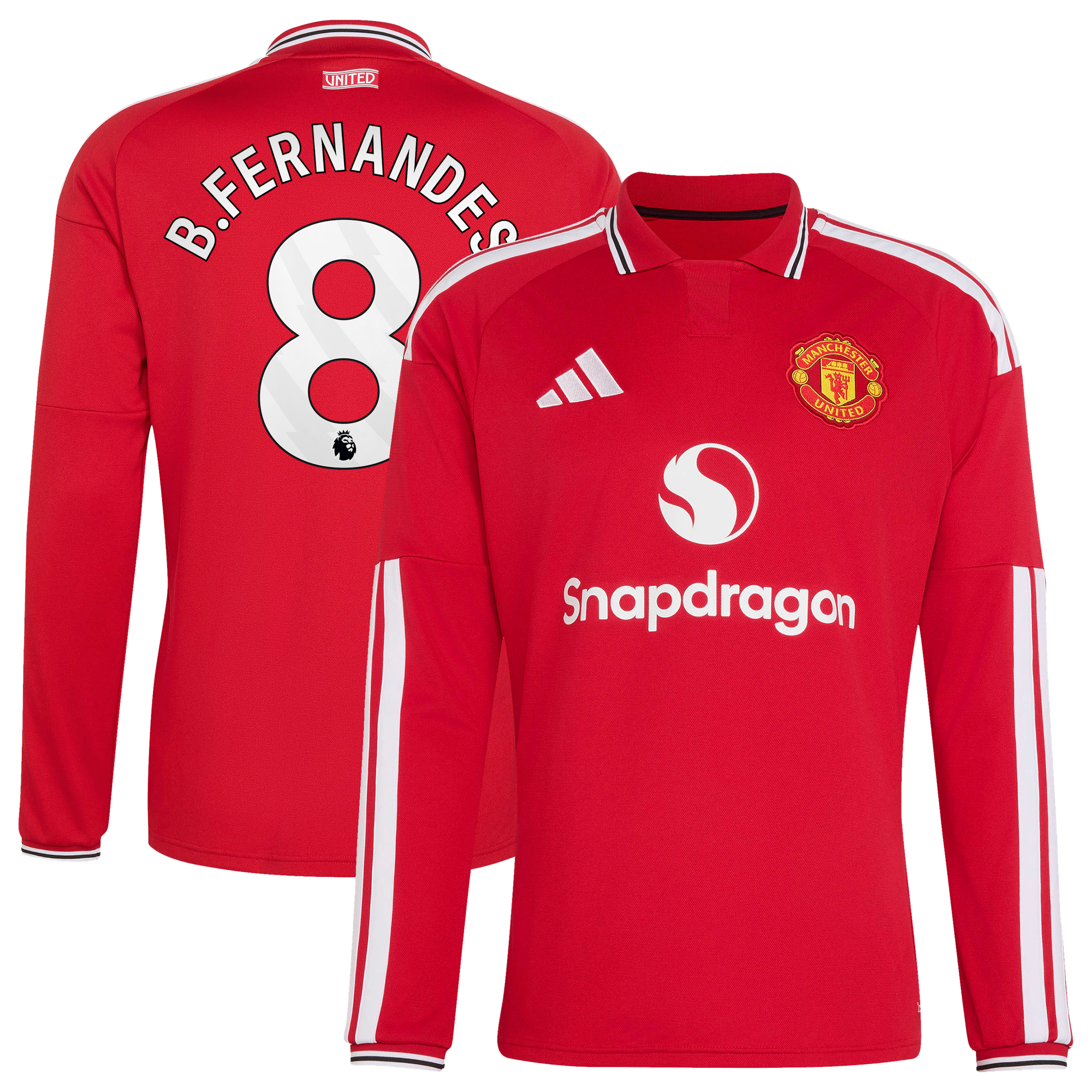 Maillot Domicile Manchester United adidas 2026-27 - Manches longues avec flocage B.Fernandes 8