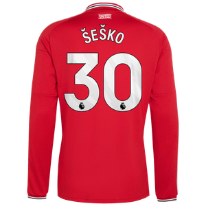 Maillot Domicile Manchester United adidas 2026-27 - Manches longues avec flocage Šeško 30, vue 4