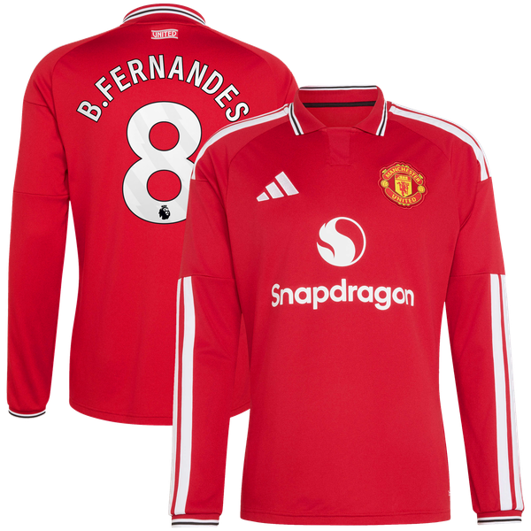 Maillot Domicile Manchester United adidas Authentic 2026-27 - Manches longues avec flocage B.Fernandes 8