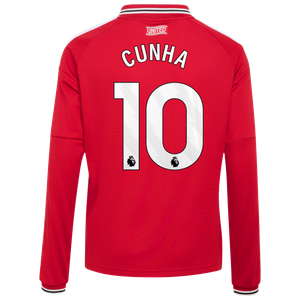 Maillot Domicile Manchester United adidas 2026-27 - Enfant - Manches longues avec flocage Cunha 10, vue 4