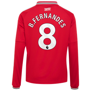 Maillot Domicile Manchester United adidas 2026-27 - Enfant - Manches longues avec flocage B.Fernandes 8, vue 4