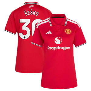 Maillot Domicile Manchester United adidas 2026-27 - Femme avec flocage Šeško 30, vue 2
