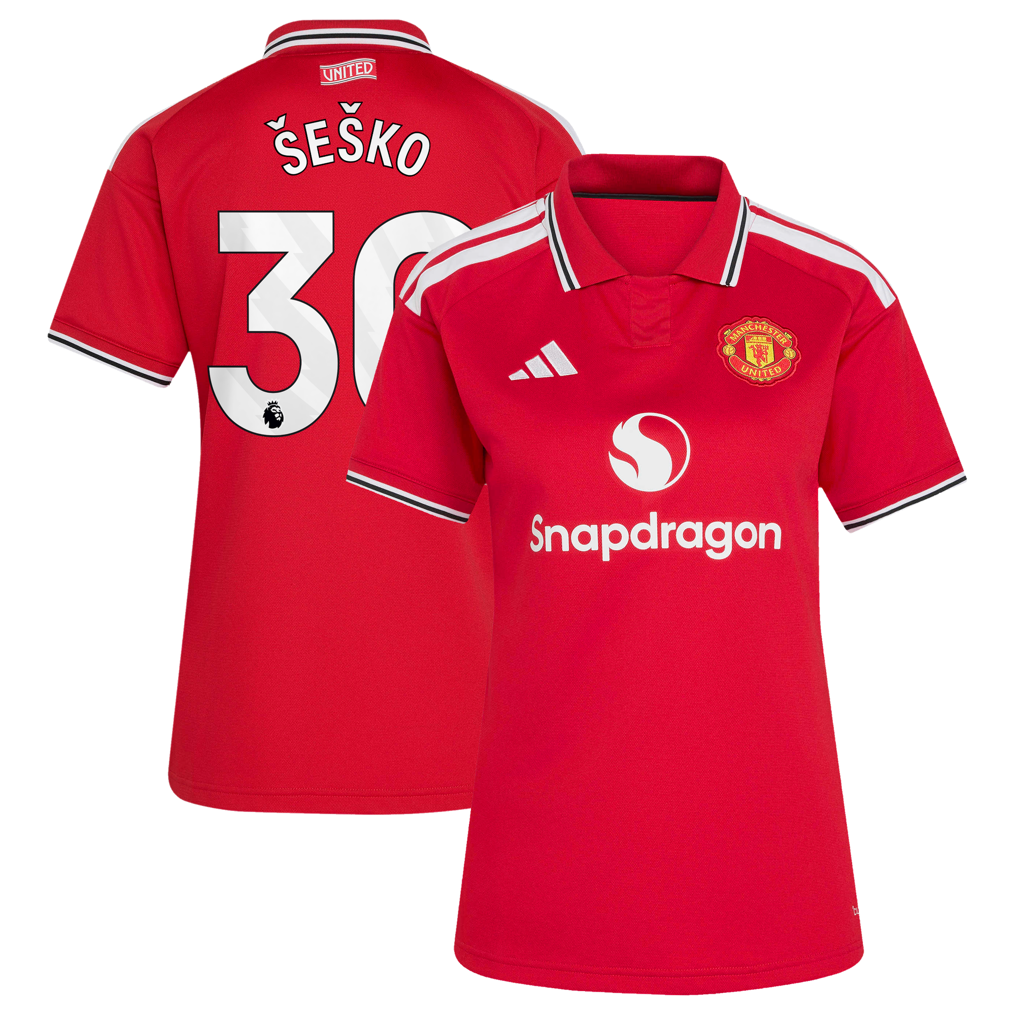 Maillot Domicile Manchester United adidas 2026-27 - Femme avec flocage Šeško 30