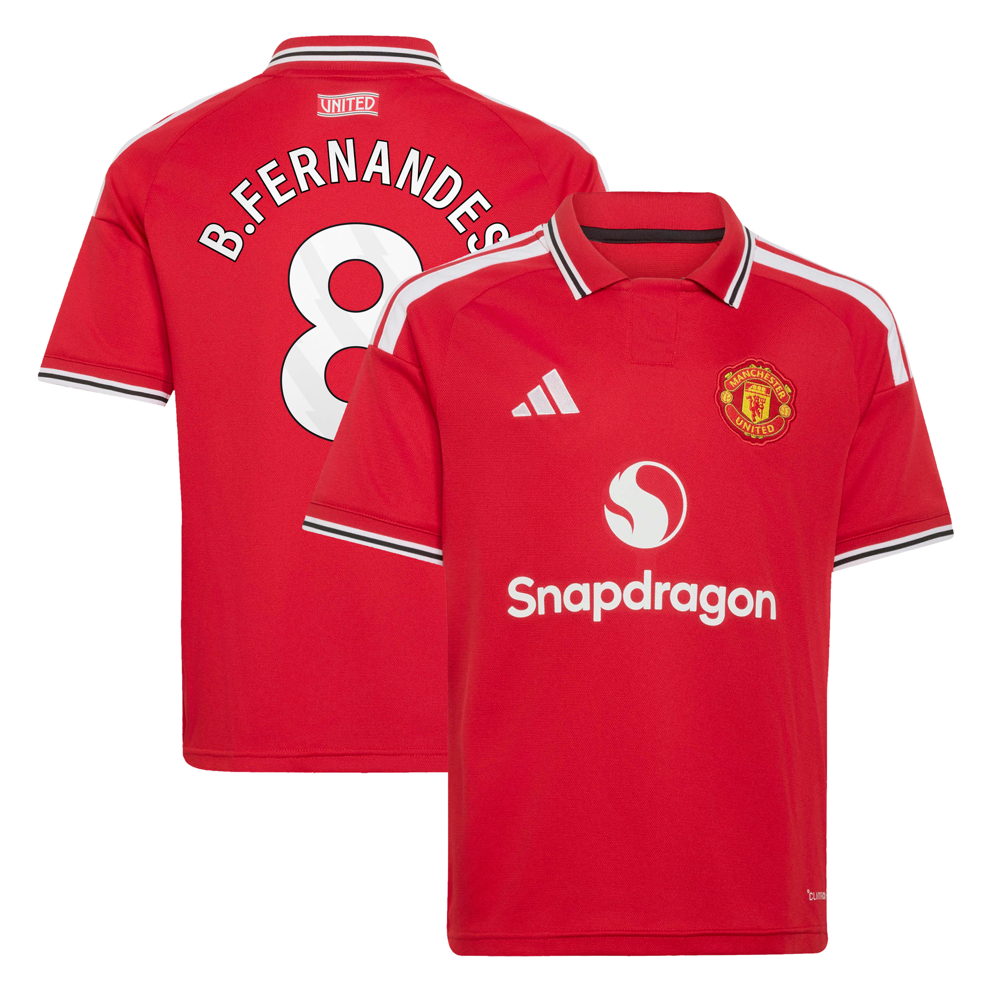 Maillot Domicile Manchester United adidas 2026-27 - Enfant avec flocage B.Fernandes 8