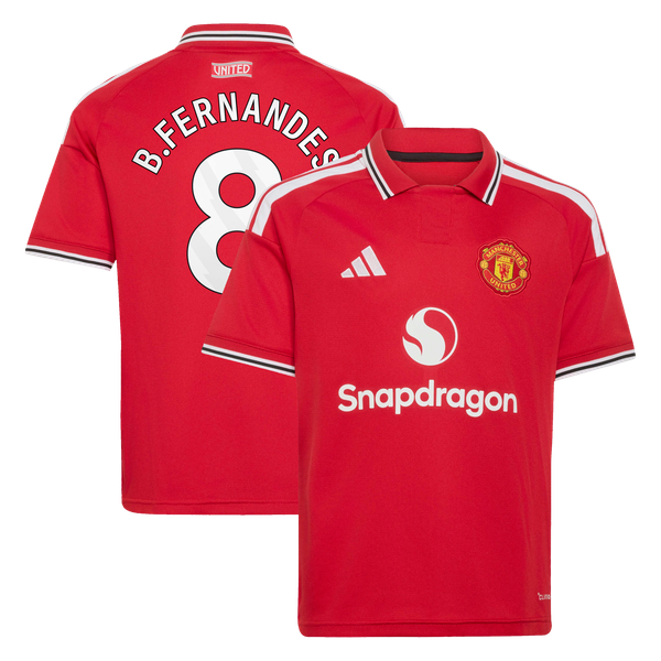 Maillot Domicile Manchester United adidas 2026-27 - Enfant avec flocage B.Fernandes 8