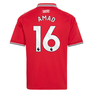 Maillot Domicile Manchester United adidas 2026-27 - Enfant avec flocage Amad 16, vue 4