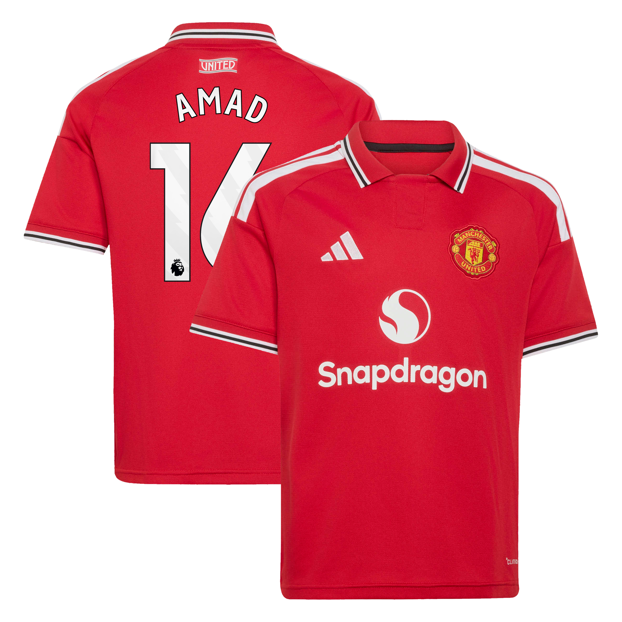 Maillot Domicile Manchester United adidas 2026-27 - Enfant avec flocage Amad 16