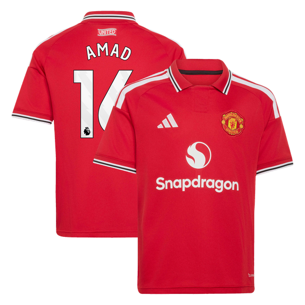 Maillot Domicile Manchester United adidas 2026-27 - Enfant avec flocage Amad 16