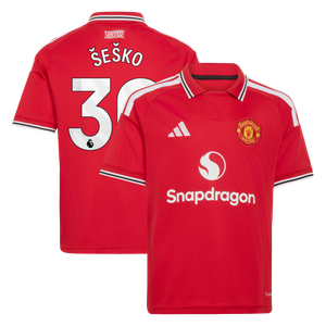 Maillot Domicile Manchester United adidas 2026-27 - Enfant avec flocage Šeško 30, vue 2