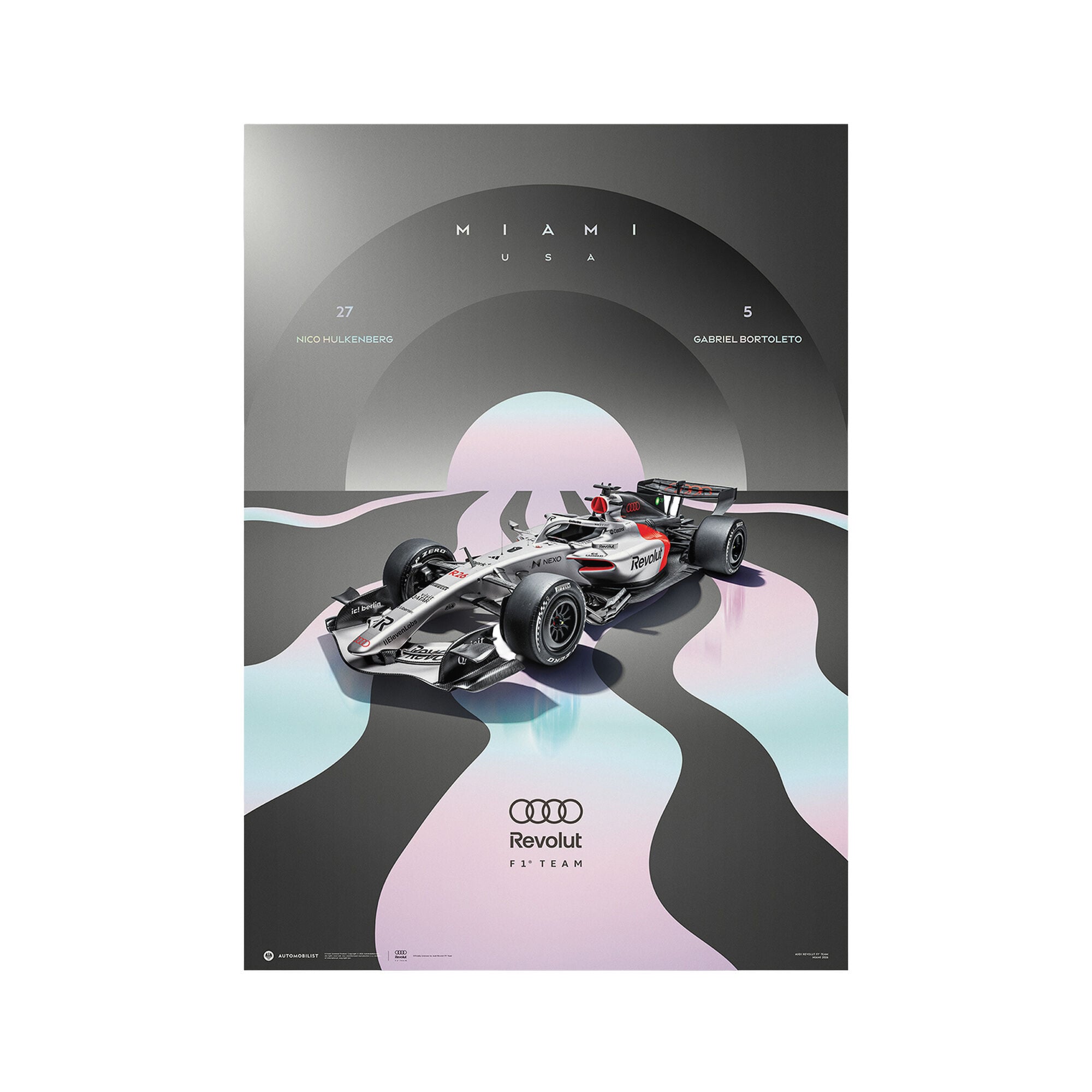 Affiche Revolut Audi F1 Team Miami 2026