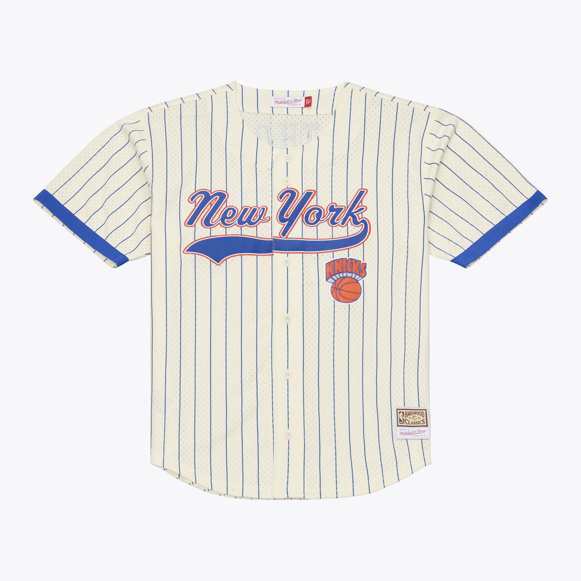 New York Knicks Mitchell & Ness Legendary Baseball Shirt – Herren