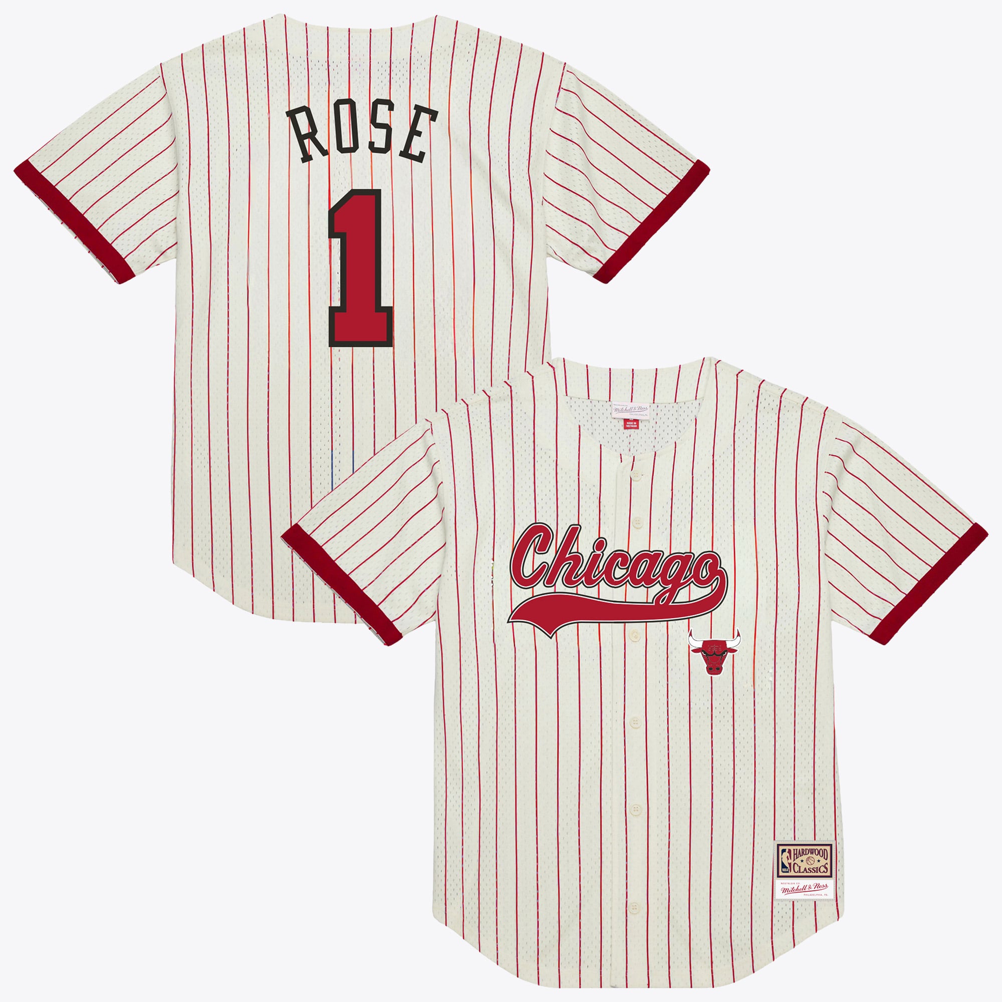 Chicago Bulls Mitchell & Ness Legendäres Baseball-Shirt - Herren