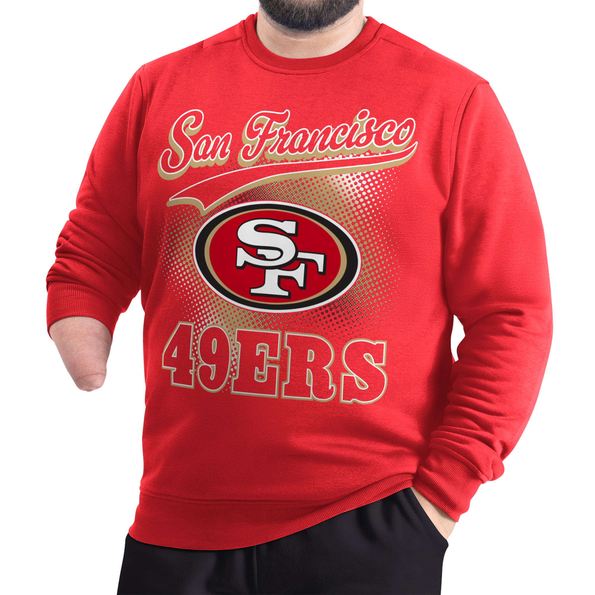Men’s G-III Sports by Carl Banks Scarlet San Francisco 49ers Adaptive Shading City Fleece Sweatshirt Men’s G-III Sports by Carl Banks Scarlet San Francisco 49ers Adaptive Shading City Fleece Sweatshirt