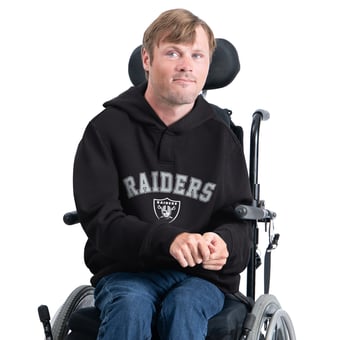 Men's G-III Sports by Carl Banks Black Las Vegas Raiders Adaptive Fleece Hoodie