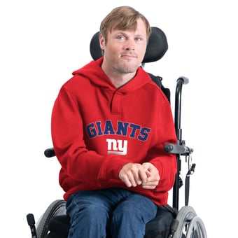 Men's G-III Sports by Carl Banks Red New York Giants Adaptive Fleece Hoodie