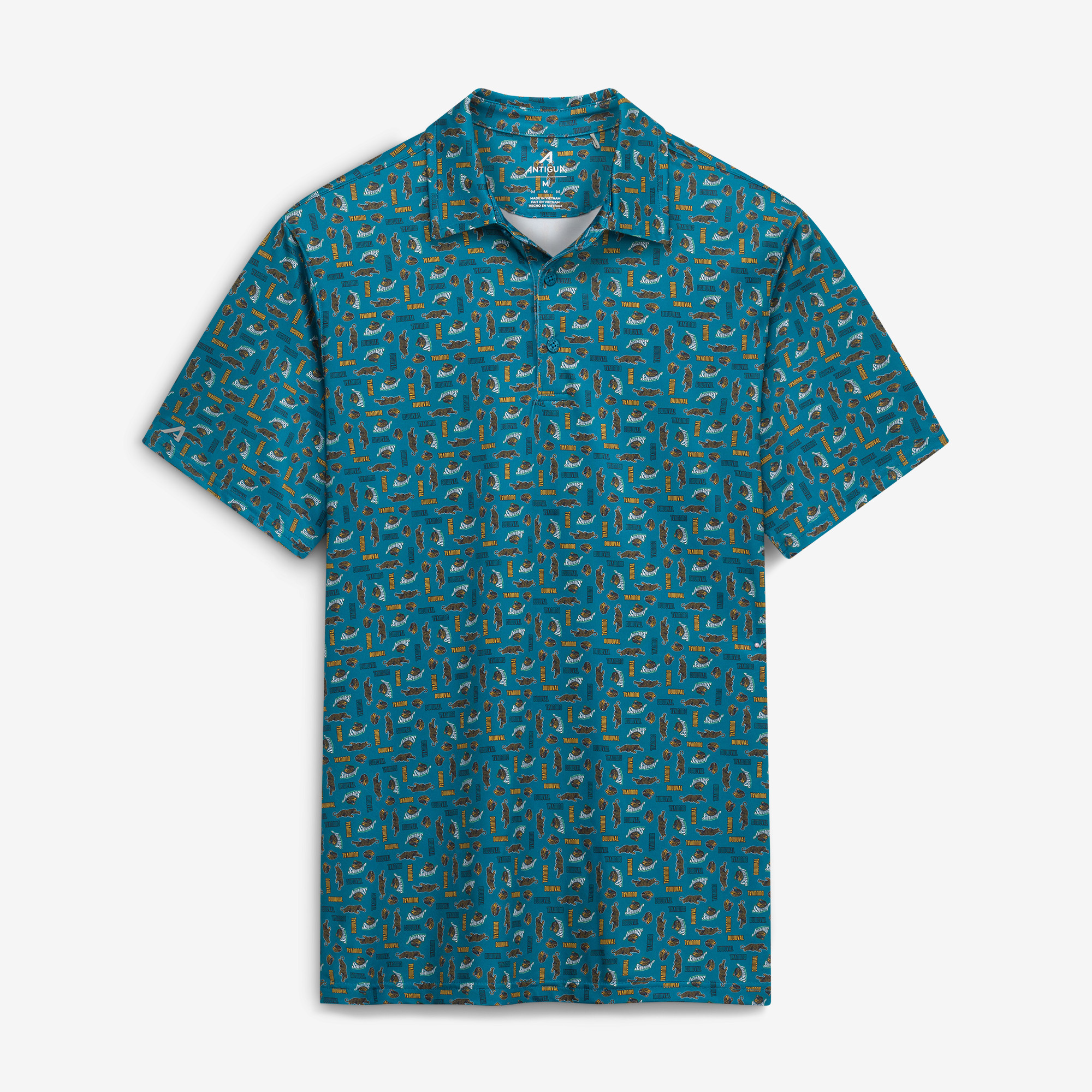 Men's Antigua  Teal Jacksonville Jaguars Season Tickets Polo
