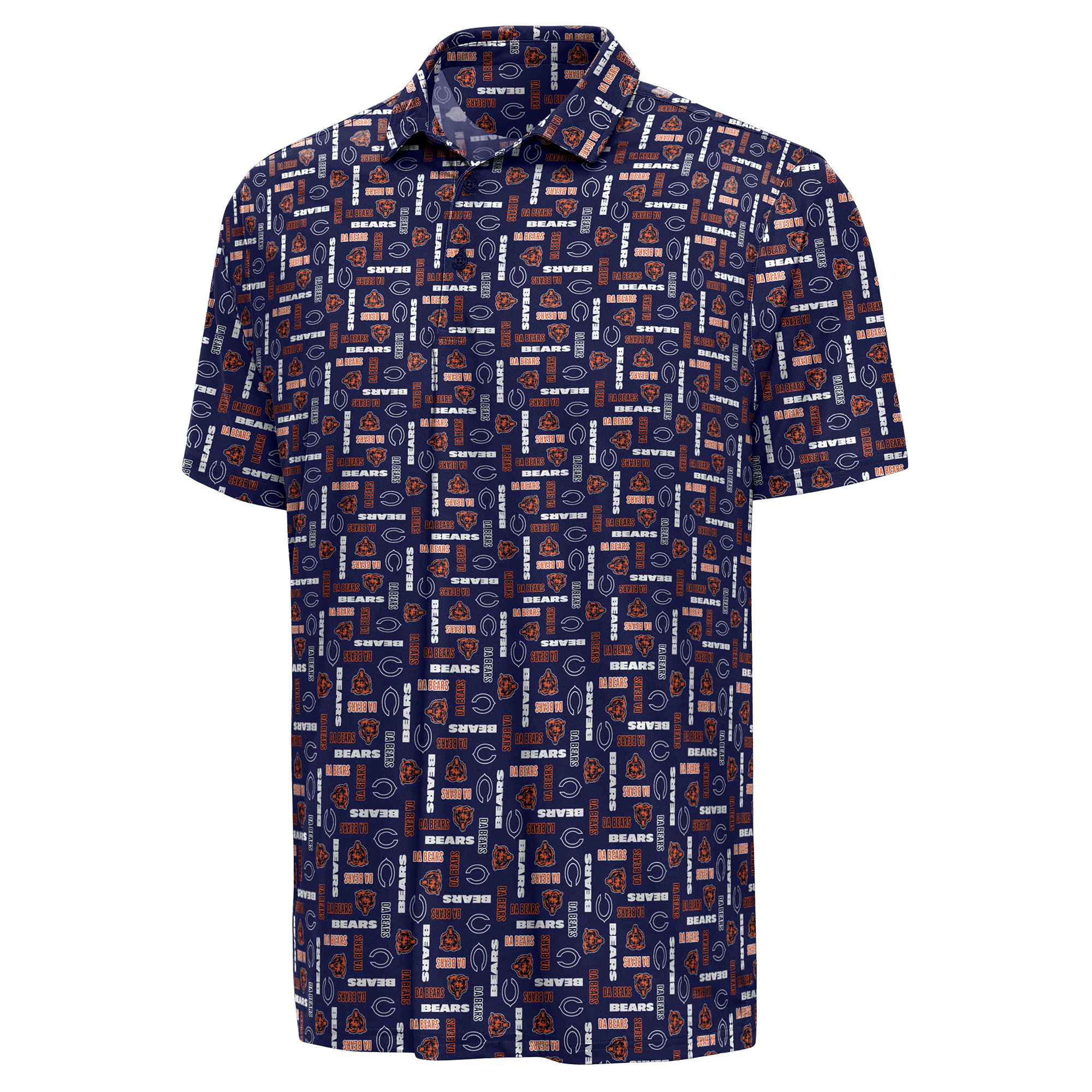 Men's Antigua  Navy Chicago Bears Season Tickets Polo