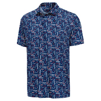 Men's Antigua  Navy New England Patriots Season Tickets Polo