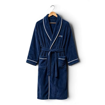Unisex Pegasus Navy New England Patriots Logo Patch Ultra Cozy Robe