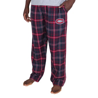 Men's Concepts Sport Navy/Red Montreal Canadiens Ultimate Plaid Flannel Pants