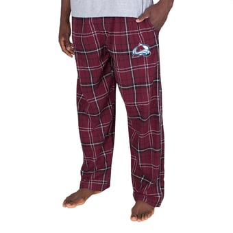 Men's Concepts Sport Maroon/Black Colorado Avalanche Ultimate Plaid Flannel Pants