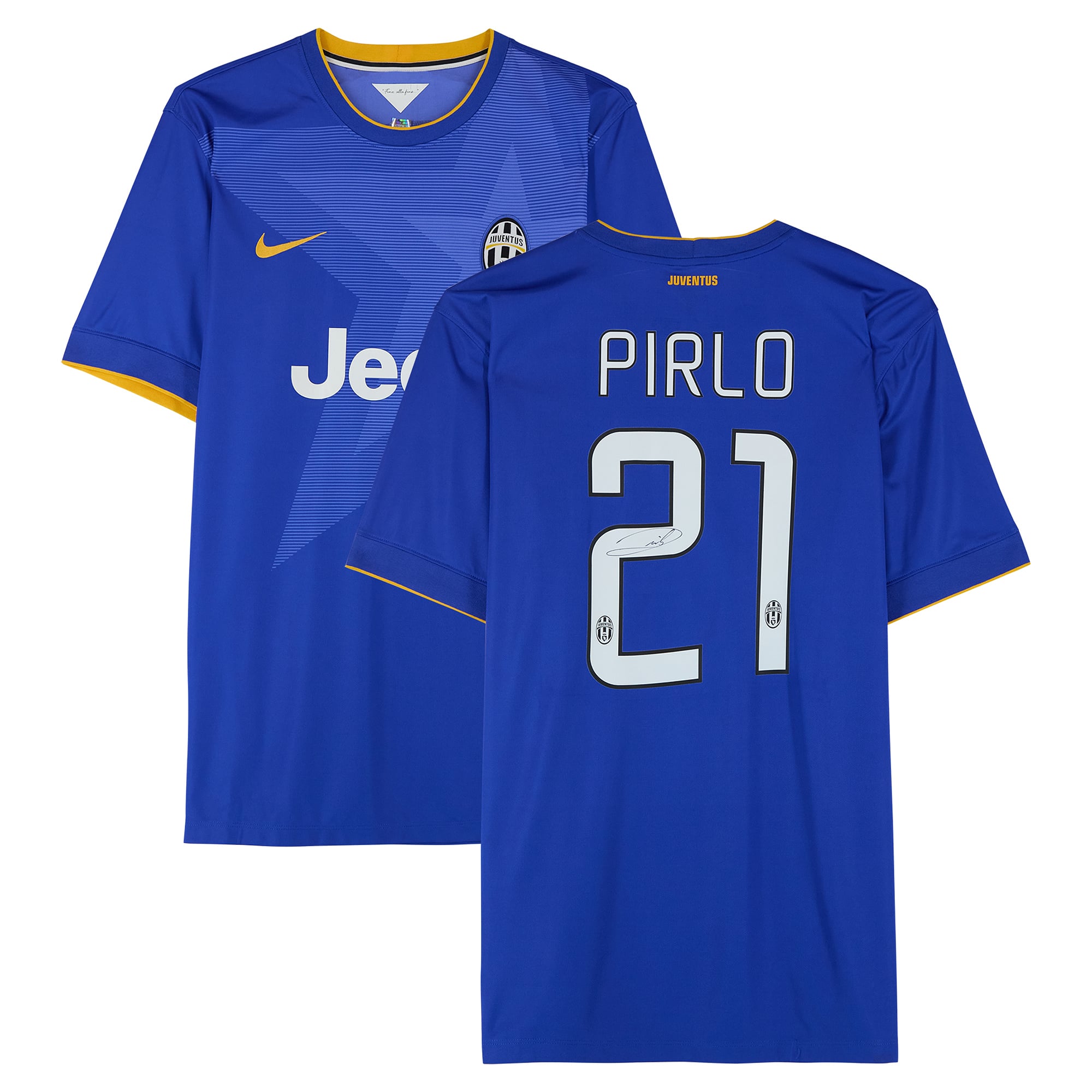 Andrea Pirlo Juventus Autographed 2014-25 Away Jersey