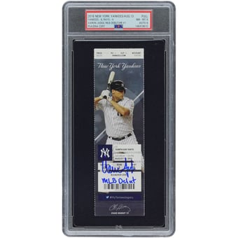 Aaron Judge New York Yankees Autographed August 13