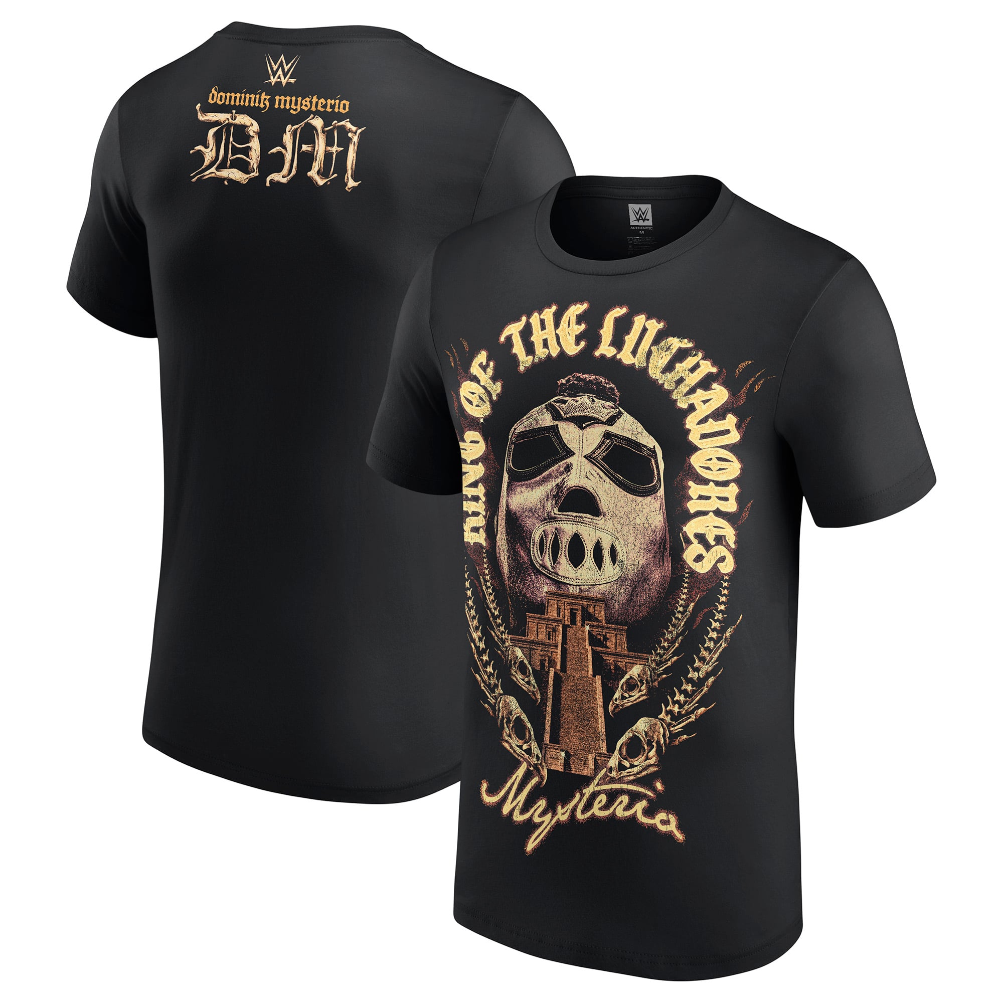 Men's Black Dominik Mysterio King of The Luchadores T-Shirt