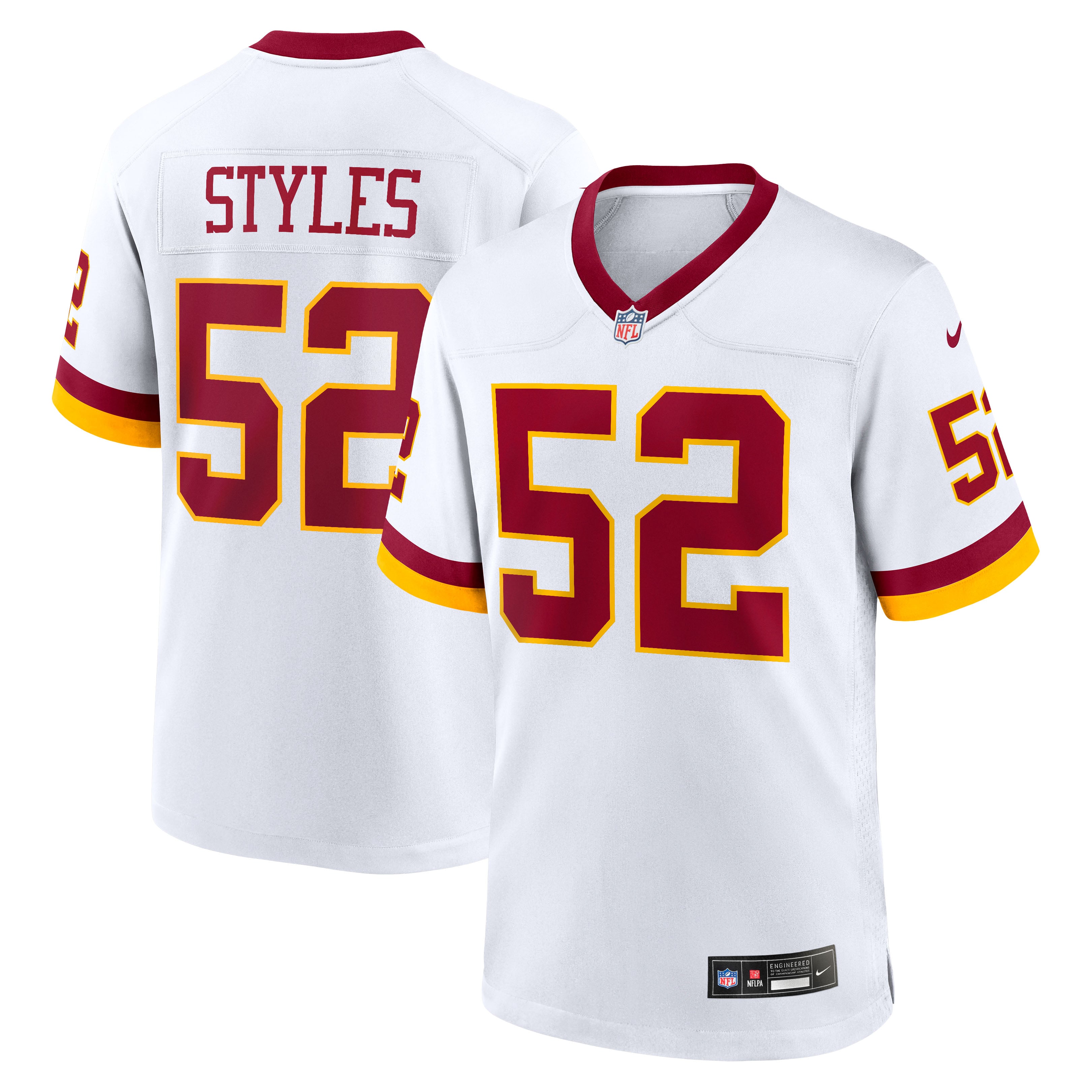 Men's Nike Sonny Styles White Washington Commanders Game Super Bowl Era Jersey