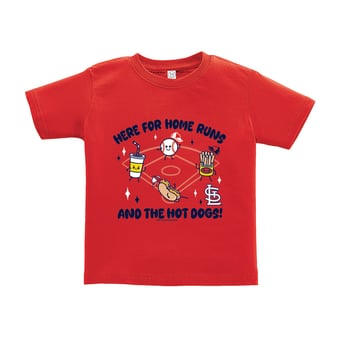 Toddler Soft as a Grape  Red St. Louis Cardinals Snack T-Shirt