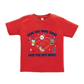 Toddler Soft as a Grape  Red Boston Red Sox Snack T-Shirt