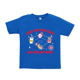 Toddler Soft as a Grape  Royal Chicago Cubs Snack T-Shirt