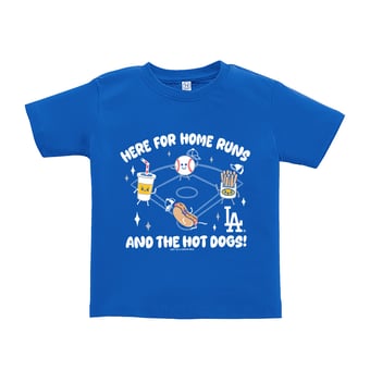 Toddler Soft as a Grape  Royal Los Angeles Dodgers Snack T-Shirt