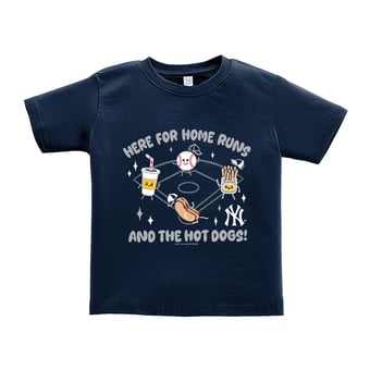 Toddler Soft as a Grape  Navy New York Yankees Snack T-Shirt