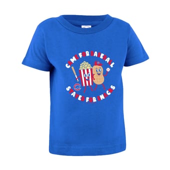 Infant Soft as a Grape  Royal Chicago Cubs Snack T-Shirt
