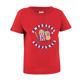Infant Soft as a Grape  Red Philadelphia Phillies Snack T-Shirt