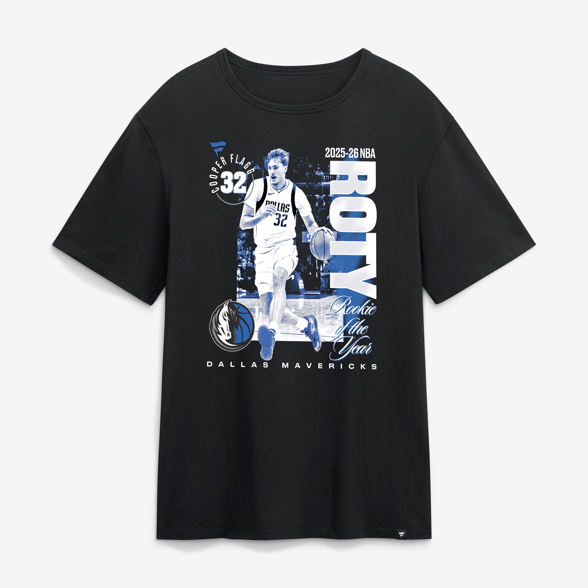 Men's Cooper Flagg Black Dallas Mavericks 2025-26 NBA Rookie of the Year Legacy T-Shirt