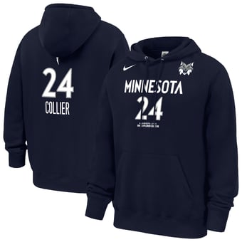 Men's Nike Napheesa Collier Navy Minnesota Lynx Explorer Edition Name & Number Hoodie