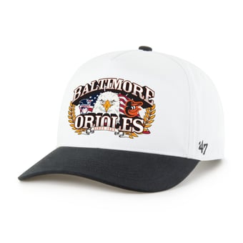 Men's '47 White/Black Baltimore Orioles Americana Eagle Hitch Adjustable Hat