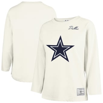 Women's '47 White Dallas Cowboys Game Nod Timeless Long Sleeve T-Shirt