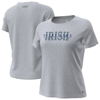 Women's Under Armour  Gray Notre Dame Fighting Irish Tech Stretch T-Shirt