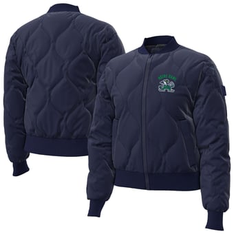 Women's Under Armour  Navy Notre Dame Fighting Irish Heritage Quilted Jacket