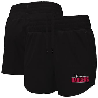 Women's Under Armour  Black Wisconsin Badgers Flex Woven Shorts